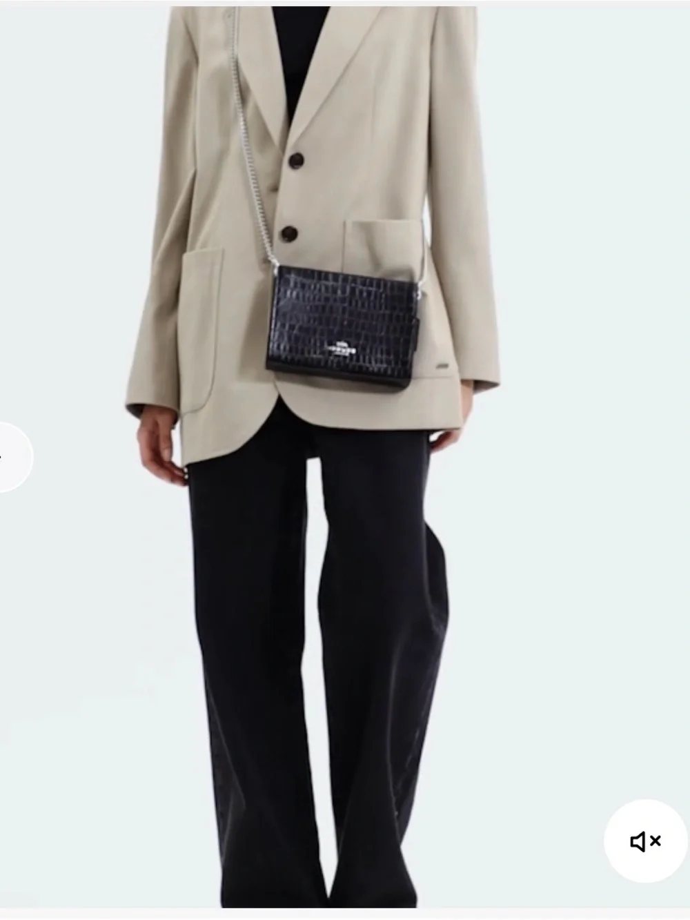 Coach croc embossed